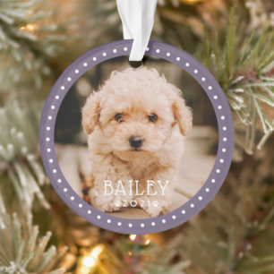 Modernes und spielerisches Dog Dog Dog Puppy Paw F Ornament