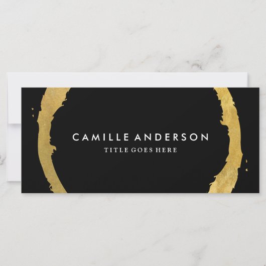 Modernes und stilvolles Gold- und Black-Geschenkze (Vorderseite)