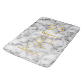 Modernes und stilvolles Marmordesign Badematte (Schrägansicht)