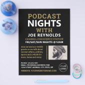 Modernes und stilvolles Podcaster, Podcast-Werbung Flyer (Einzeln)