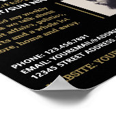 Modernes und stilvolles Podcaster, Podcast-Werbung Poster (Ecke)