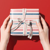 Modernes und stilvolles rosafarbenes Candy Cane St Geschenkpapier