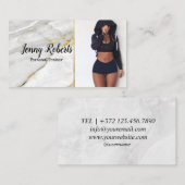 Modernes und trendiges Personal Trainer Fitness Bu Visitenkarte (Vorne/Hinten)