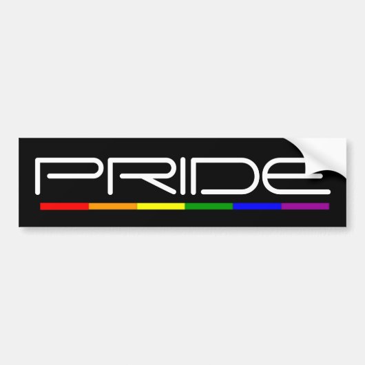 Modernes und trendy Design für Pride Autoaufkleber (Vorne)
