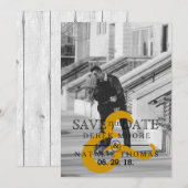 Modernes und urbanes Minimalistisch | SAVE THE DAT Date (Vorne/Hinten)