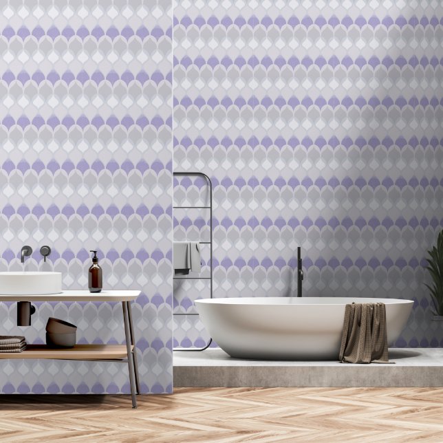 Modernes und Vintages abstraktes Design Tapete (Badezimmer)