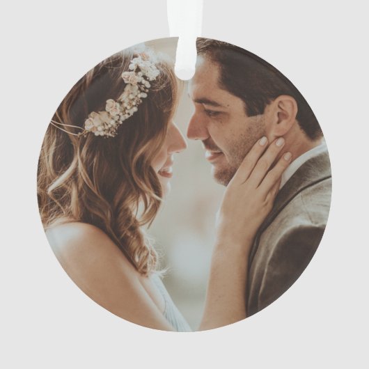 Modernes "Unser erstes Weihnachtsfest als Mr. & Mr Ornament (Rückseite)