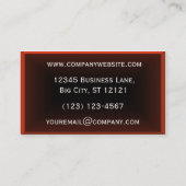 Modernes Unternehmen der roten Sonne Visitenkarte (Rückseite)