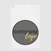 MODERNES UNTERNEHMEN EIGENES LOGO WHITE PROMOTIONA GOLFHANDTUCH (Vorderseite)