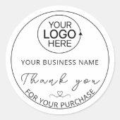 Modernes Unternehmen für das Hinzufügen von Skript Runder Aufkleber (Vorderseite)