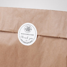 Modernes Unternehmen für das Hinzufügen von Skript Runder Aufkleber