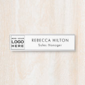 Modernes Unternehmen für Logos Mitarbeiter nach Ma Türschild (Vorderseite )