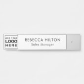 Modernes Unternehmen für Logos Mitarbeiter nach Ma Türschild (Vorderseite )