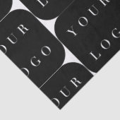 Modernes Unternehmen für Schwarz-weiße Minimalisti Seidenpapier (Detail)