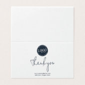 Modernes Unternehmen Logogeschäft dank Karte (Außenseite Aufgefaltet)