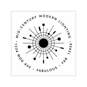 Modernes Unternehmen mit eigenem Logo aus dem 19.  Permastempel