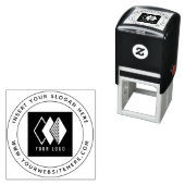 Modernes Unternehmen mit Logo-Runde Permastempel (Beispiel)
