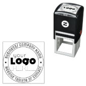 modernes Unternehmen mit minimalistischem Firmenlo Permastempel (Beispiel)