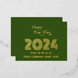 Modernes Unternehmen mit Queem Code Folien Feiertagspostkarte