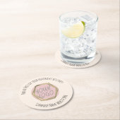 Modernes Unternehmen Vielen Dank Runder Pappuntersetzer (Vor Ort)