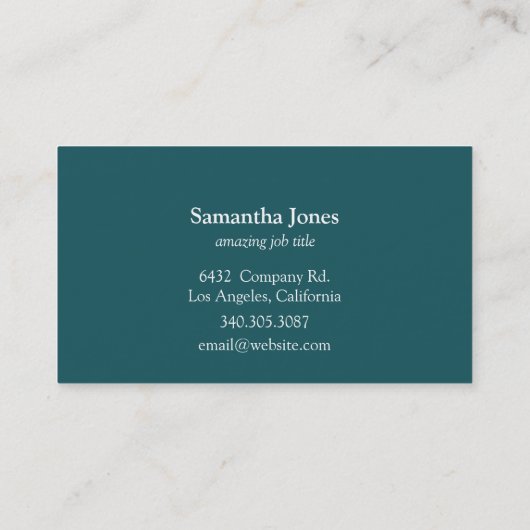 modernes Unterwasserschönheits-Mandalablau Visitenkarte (Rückseite)