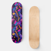Modernes Urban Graffiti Grunge Muster Skateboard (Vorderseite)