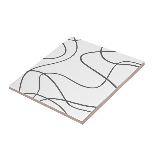 Modernes, urbanes, abstraktes Muster. Curvy-, Wavy Fliese (Seite)