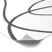 Modernes, urbanes, abstraktes Muster. Kurven, gewe Poster (Ecke)