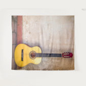 Modernes urbanes Acoustic Gitarre Land Wandteppich (Vorderseite (Horizontal))