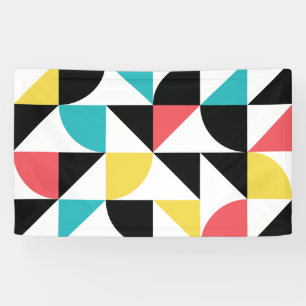 Modernes, urbanes, buntes, lustiges geometrisches banner