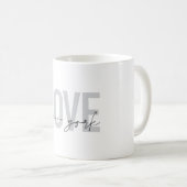 Modernes, urbanes, cooles, einfaches Design der Li Kaffeetasse (VorderseiteRechts)