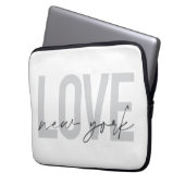 Modernes, urbanes, cooles, einfaches Design der Li Laptopschutzhülle (Vorderseite Links)
