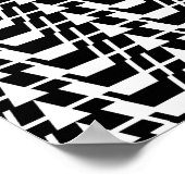 Modernes, urbanes, cooles, kühnes geometrisches Mu Poster (Ecke)