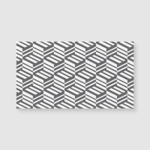 Modernes, urbanes, dynamisches geometrisches Kubik Magnetkarte