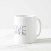 Modernes, urbanes, einfaches, cooles Design der Li Kaffeetasse (VorderseiteRechts)