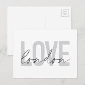 Modernes, urbanes, einfaches, cooles Design der Li Postkarte (Vorne/Hinten)