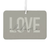 Modernes, urbanes, einfaches, cooles Design Liebe  Autolufterfrischer (Rückseite)