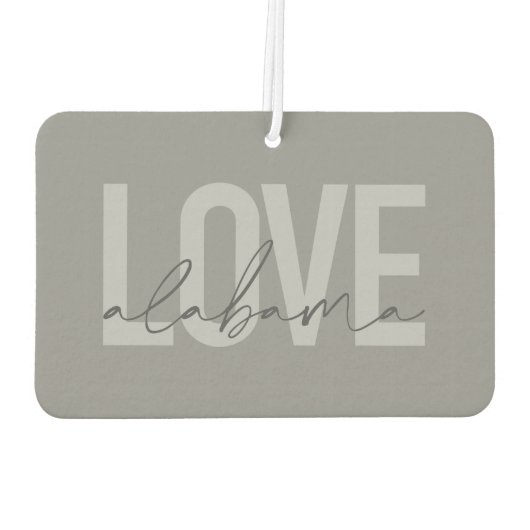 Modernes, urbanes, einfaches, cooles Design Liebe  Autolufterfrischer (Rückseite)