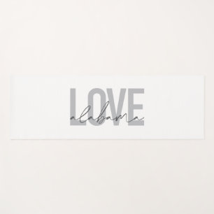 Modernes, urbanes, einfaches, cooles Design Liebe  Yogamatte