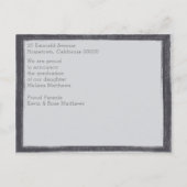 Modernes urbanes Foto Abschluss Postkarte (Rückseite)