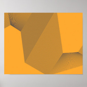 Modernes, urbanes, gelbes, kühn einfaches Bewegung Poster
