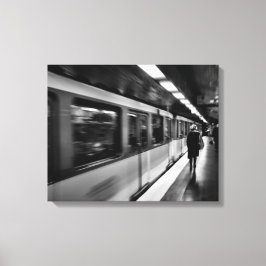 Modernes, urbanes Pariser Leben Leinwanddruck