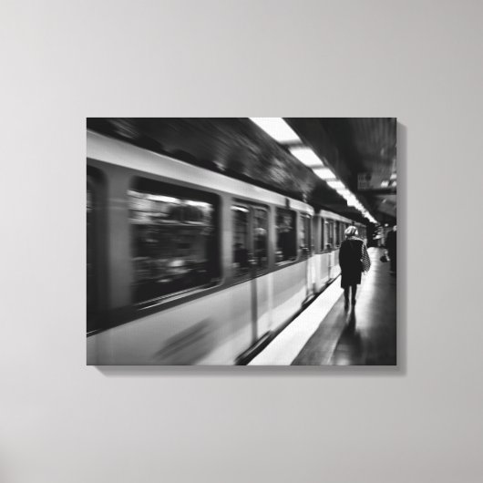 Modernes, urbanes Pariser Leben Leinwanddruck (Vorderseite)