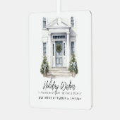 Modernes Urlaubsziel Ornament Aus Metall (Vorderseite links)