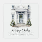 Modernes Urlaubsziel Ornament Aus Metall (Vorderseite)