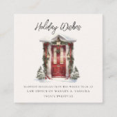 Modernes Urlaubsziel Quadratische Visitenkarte (Vorderseite)