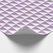 Modernes Usambaraveilchen-Dreieck-Packpapier Geschenkpapier (Ecke)