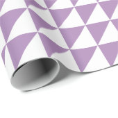 Modernes Usambaraveilchen-Dreieck-Packpapier Geschenkpapier (Rolleneckpunkt)