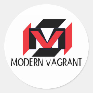 Modernes Vagrant-Sticker Runder Aufkleber