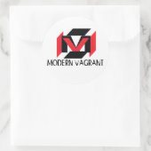 Modernes Vagrant-Sticker Runder Aufkleber (Tasche)